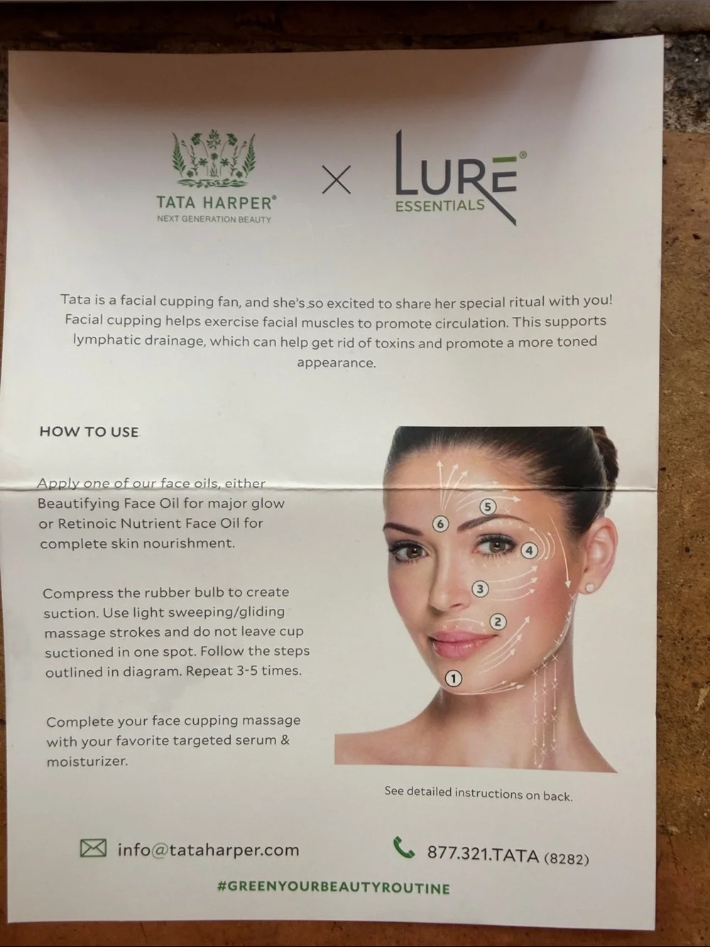 NIB Tata Harper x Lure Essentials Facial Cupping Set